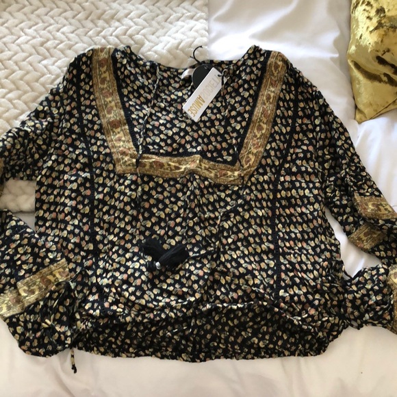 Bohemian blouse BNWT Society Amuse - Picture 2 of 3